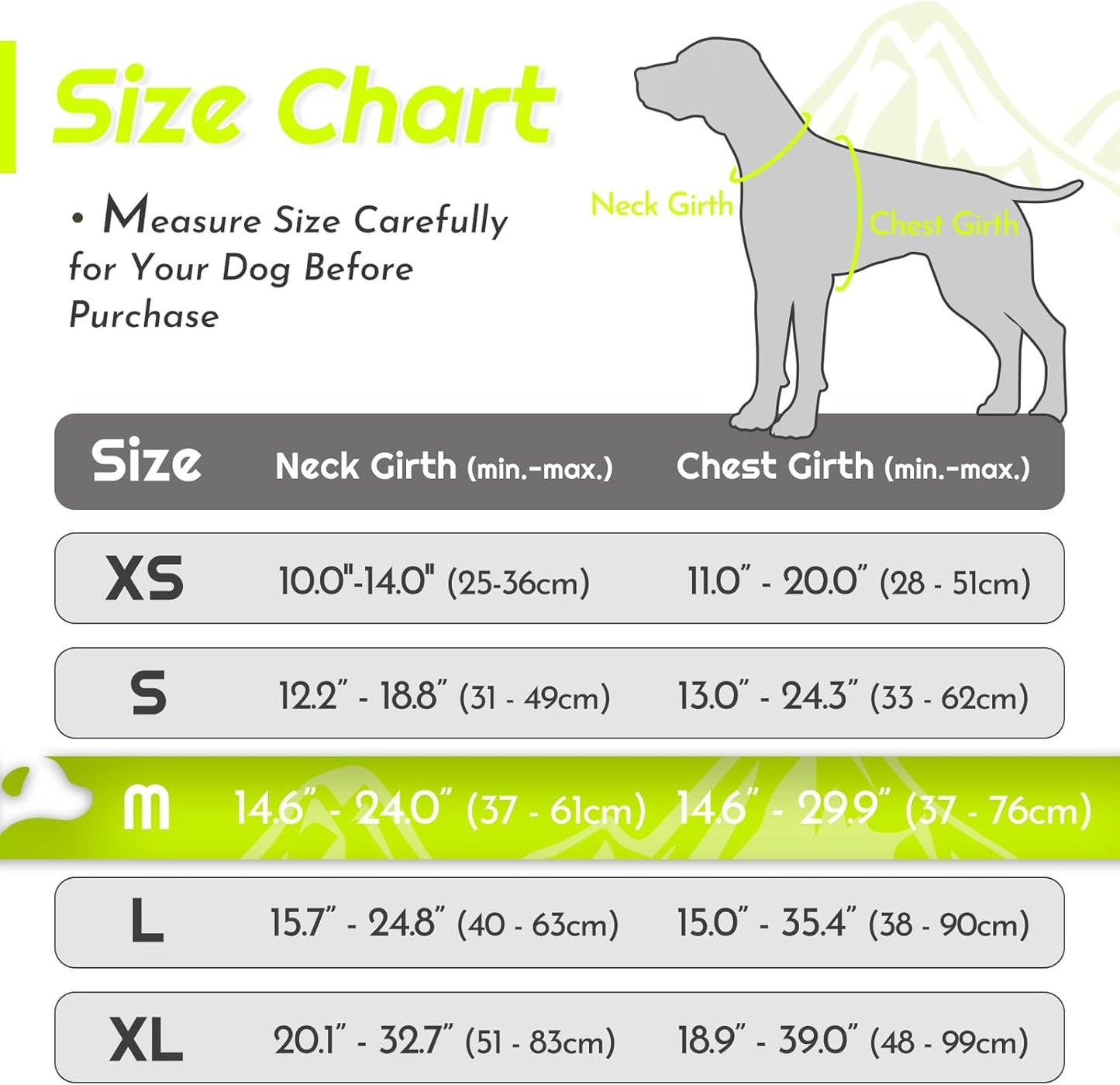 Eagloo Dog Harness Medium Sized Dog, No Pull Service Vest with Reflective Strips and Control Handle, Adjustable and Comfortable for Walking, No Choke Pet Harness with 2 Metal Rings, Green, M