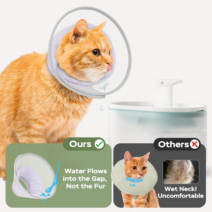 Cat Cone Collar Soft: Comfortable Waterproof Mesh Recovery Cone After Surgery to Stop Licking and Scratch, Alternative to Plastic Elizabeth Head/Neck Cone