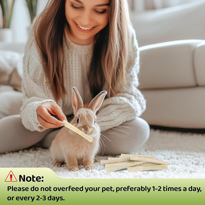 Sukh 240g Sweet Bamboo Chew Sticks - Natural Rabbit Bamboo Sticks Small Animal Chew Toy Bunny Molar Treats Atural Teeth Grinding Toys for Squirrel Guinea Pigs Chinchilla