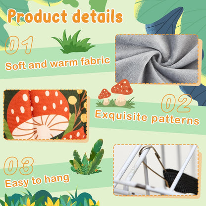 6 Pack Ferret Rat Hammock Set Guinea Pig Hideout Bed, Pet Hanging Tunnel Glider Toy Washable Large Hammock Toy Hideout Cage Accessories for Animals Squirrel, Bunny Chinchillas Hamster