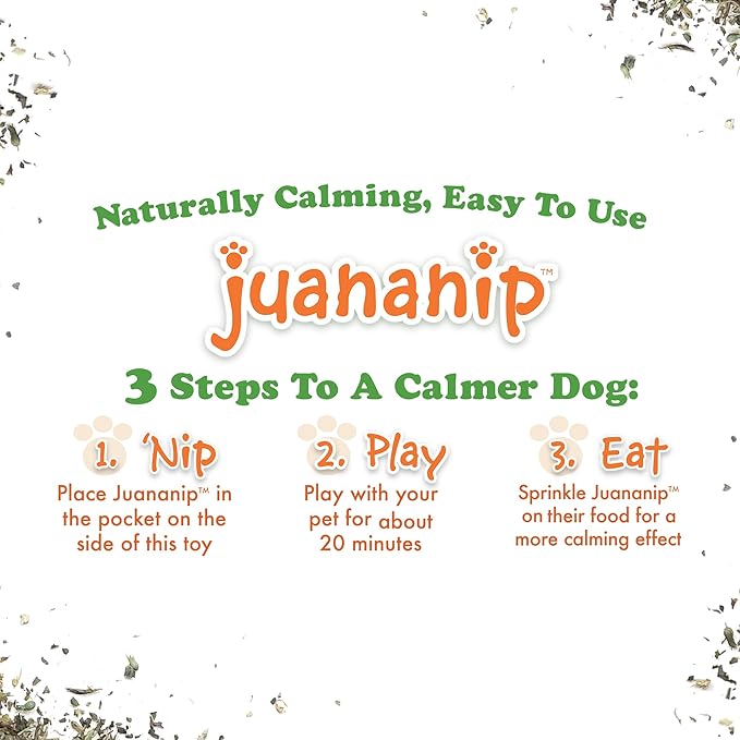 Doggijuana Tuffer Chewer Plush Dog Toy | Funny Dog Toy Plush with Juananip Catnip for Dogs | Calming Aid for Dogs | Interactive Squeaky Chew Toy for Play (Dill Pickle)