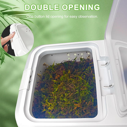 Winter Tortoise Habitat Kit,Turtle Tank Accessories,Turtle Tank Accessories,Snake Hide,Small Animals Hide with Hygrometer Thermometer,Apply to Frogs,Snakes,Lizards,Tortoise.