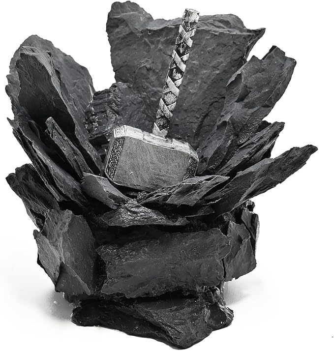 Aquarium Decoration for Fish Tank Thor’s Hammer Resin Aquarium Ornament Decorative Fish Tank Decor for Aquascaping Hiding Resting Betta Shrimp Cichlid