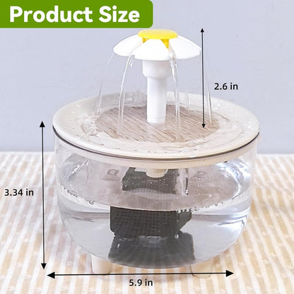 kathson Parrot Bathtub,Automatic Bird Bath Shower,Parakeet Bath Tub with Petal Circulating Filter Fountain,Birds Cage Bathing for Small Medium Parrots Lovebirds Conures Finches Cockatiels Budgie