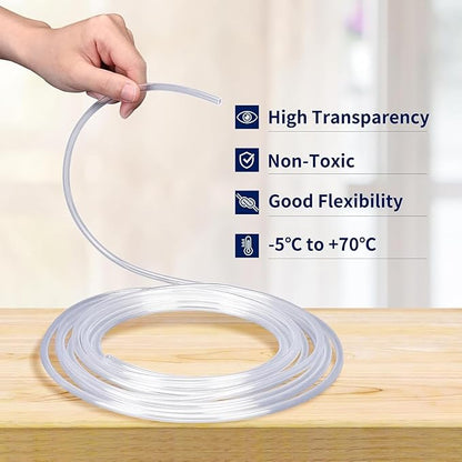 3/16" Aquariums Airline Tubing Standard Aquarium Tubing for Fish Tank Flexible Air Hose Pure Hose Aquarium Garden Terrarium Pond