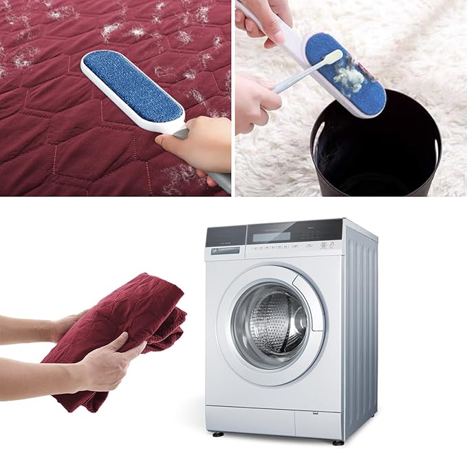 Nanbowang Waterproof Dog Bed Replacement - Washable Pet Bed Cover, Quilted, Lovely Puppy Bed for Dog/Cat (32x44x6, Burgundy)