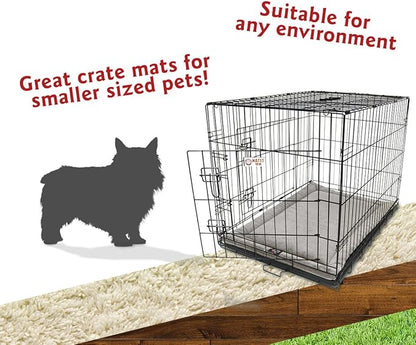 Majestic Pet Dog Crate Mat - Machine Washable Soft Plush Pet Bed Pad for Crates & Kennels | USA Crafted | 24"x18" Villa Vintage