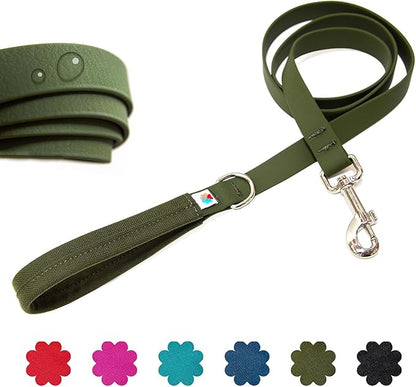 Wildebeest Funston Waterproof Dog Leash - Heavy Duty 6ft Long Leash for Small, Medium and Large Dogs - 1000D Nylon Scratch & Stink-Resistant & Pill-Free - Nylon Wrap Handle (3/4" Wide, 6 ft Length)