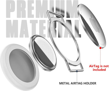 AirTag Cat Collar, Ultra Elastic Cat Tracker Collar, Airtag Holder Compatible with Apple Air Tag, [Lightweight & Scratch Resistant] Adjustable Stepless GPS Pet Collar for Cats Kittens, Grey