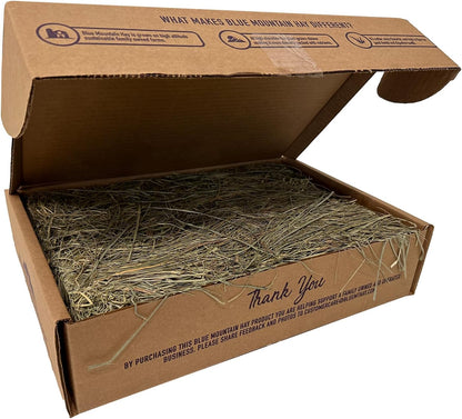 Blue Mountain Hay | Fresh Orchard Grass Hay (5 Pounds) | High Fiber, Soft & Leafy | High-Altitude Hay Pet Food for Rabbits, Guinea Pigs, Chinchillas, Hamsters, and Other Small Pets