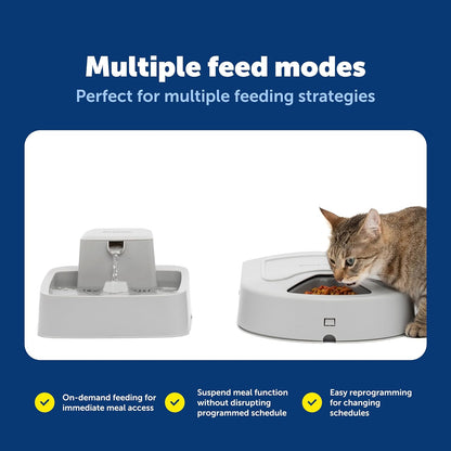 PetSafe Automatic Dog Feeder, 5 Meals, 40 oz Capacity, Plastic, for Dry Food, Multiple Pets