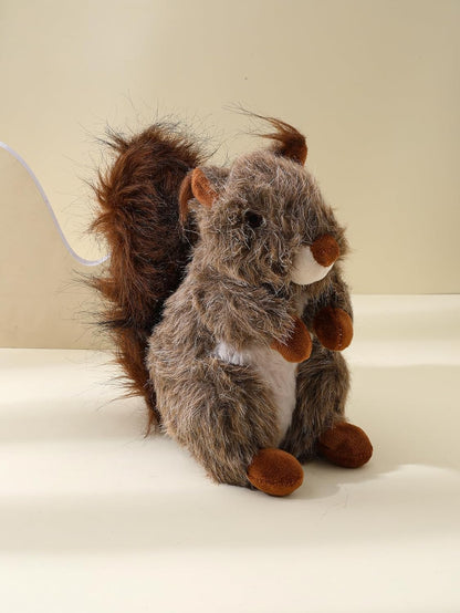 Plush Squirrels Squeaky Dog Toys Aggressive Chewers, Funny Dog Stuffed Animals Chew Toy, Indestructible Dog Toy for Puppy Small Medium Large Dogs, Tough Dog Self Playing Toys