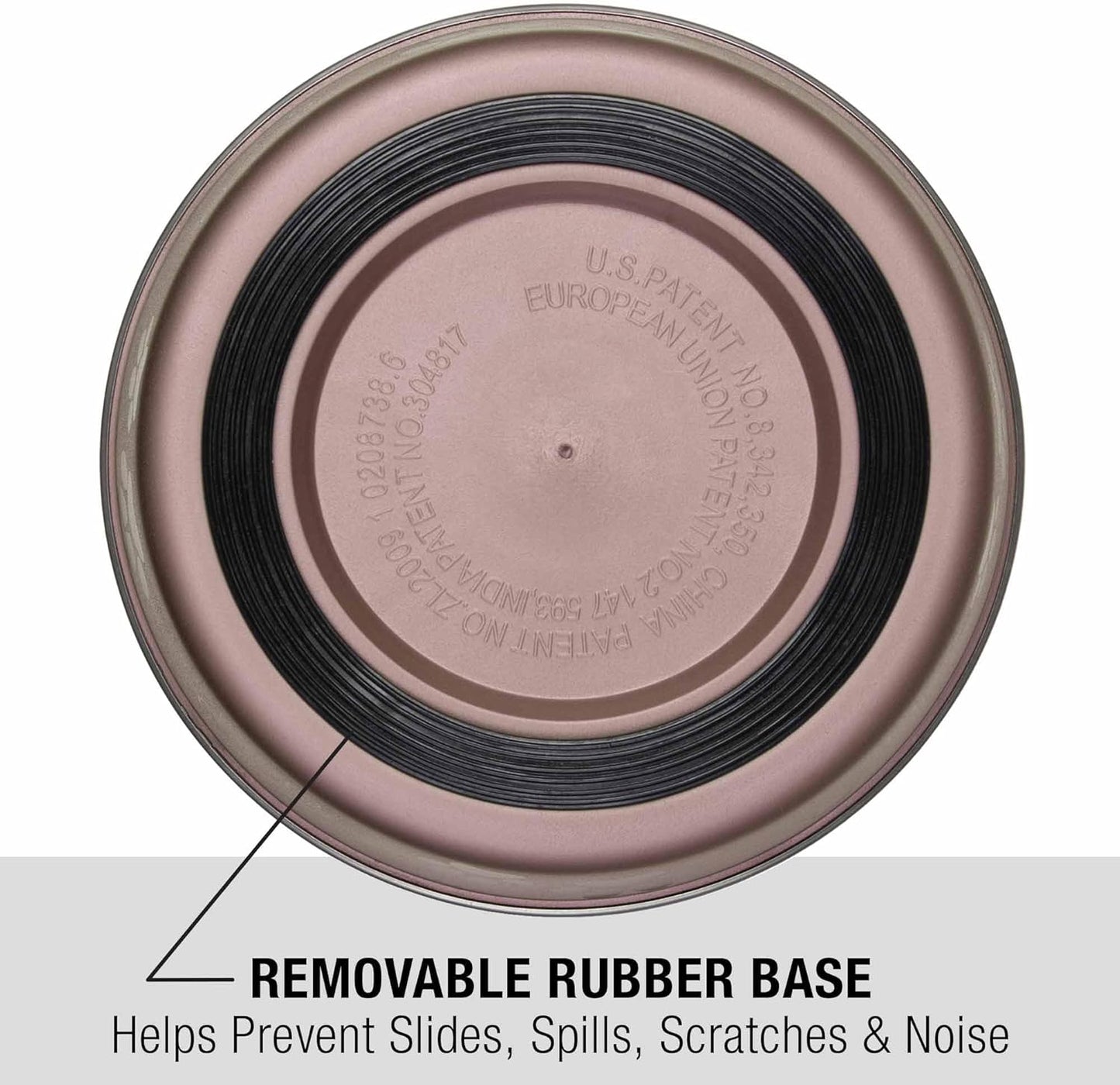 Loving Pets Bella Dog Bowls- Stainless Steel Dog & Cat Bowls - Spill Proof Dog Food Bowl, Cat Bowl, Puppy Essentials & Pet Supplies Great for Home & Travel (Medium 20-35 lbs, Grape)