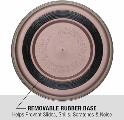 Loving Pets Bella Dog Bowls- Stainless Steel Dog & Cat Bowls - Spill Proof Dog Food Bowl, Cat Bowl, Puppy Essentials & Pet Supplies Great for Home & Travel (Medium 20-35 lbs, Grape)