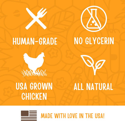 Full Moon All Natural Human Grade Dog Treats, Essential Chicken Savory Sticks, 16 Ounce (Pack of 2)