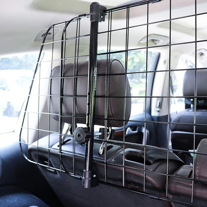 Amazon Basics Adjustable Dog Car Barrier for Vehicles, 59.72 x 5.20 x 16.46 in, Black