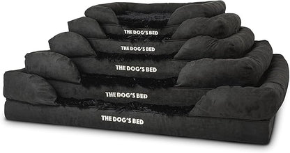 The Dog’s Bed, Medium Black Faux Fur, Memory Foam, Pain Relief: Arthritis, Hip & Elbow Dysplasia, Post Surgery, Lameness, Supportive, Calming, Washable Cover