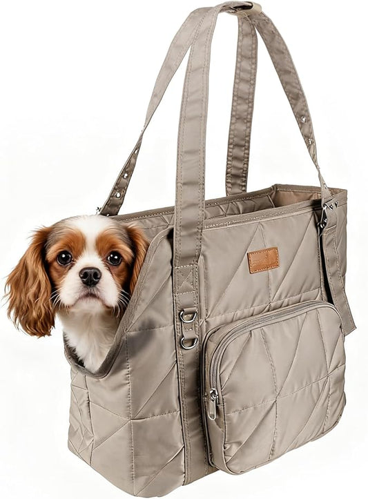 Dog Carriers for Small Dogs Pet Carrier Purse for Puppy and Cats Stylish Tote Bag with Pockets Adjustable Shoulder Strap for Travel/Shopping