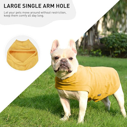 Soft Fleece Dog & Cat Sweatshirt - Warm Sweaters for Small to Medium Pets - Stretchy Hoodie Easy On - Comfortable Winter Clothes for Dogs & Cats