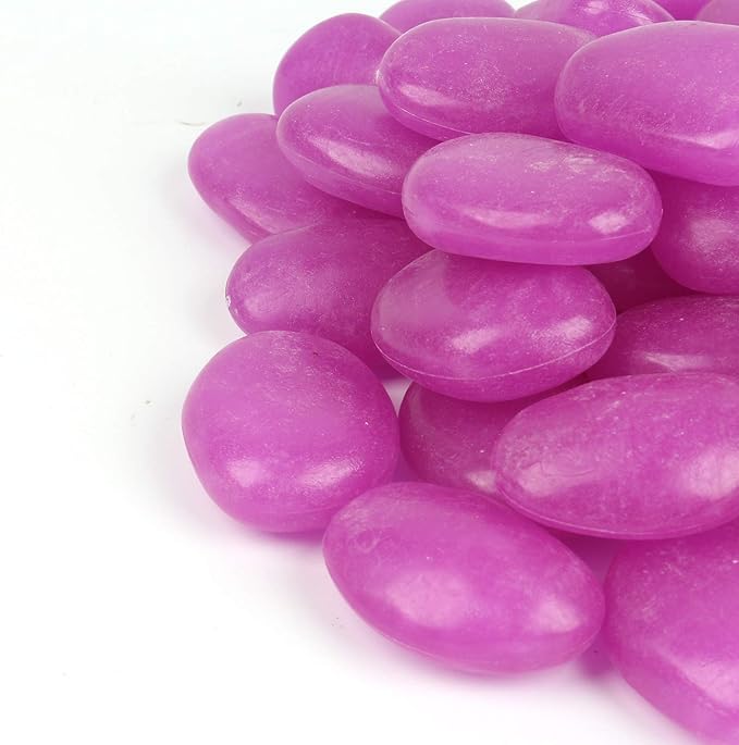Shiny Stone Glow in The Dark Pebbles,Decorative Glow Stones,Fish Tank Aquarium Gravel,Glow Pebbles for DIY Garden Gifts Decoration(Big Size, 3-4cm, 400g/14.1oz) (Purple)
