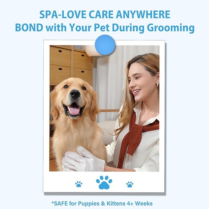 30Pcs Hypoallergenic Pet Grooming Wipes for Dogs & Cats - Coconut Oil Cleaning & Deodorizing Bathing Wipes with Hydrating Formula for All Body Parts,Dog Cleaning Wipes Remove Odor (5 Pack)