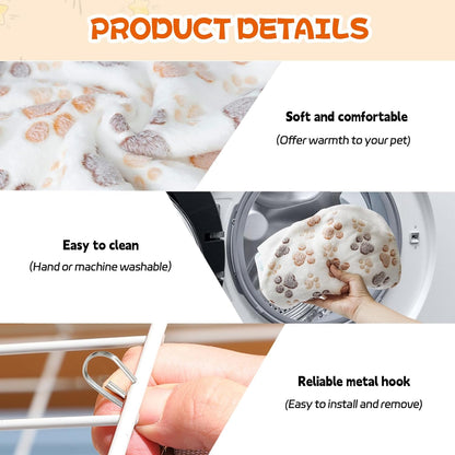 3 Pcs Guinea Pig Hammock, Rat Ferret Hanging Hammock Guinea Pig Accessories for Small Animals Chinchilla Hamster Parrot Sugar Glider Ferret Squirrel (11"×11")