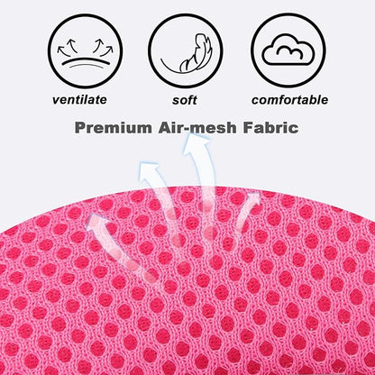 SOLMOONY Small Dog Harness,Soft Mesh Puppy Harness and Leash Set,No Escape Cat Harnesses for Training Walking,Reflective Adjustable Puppy Vest for Small Medium Dogs, Cats (Hot Pink, XL)