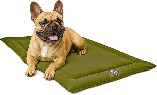 Majestic Pet Orthopedic Memory Foam Dog Crate Mat - Plush Pet Bed Pad for Crates & Kennels | USA Crafted | 30"x21" Villa Fern