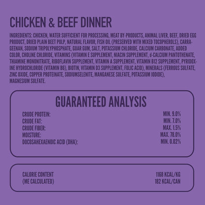 A Strong Heart Wet Puppy Food, Chicken & Beef Dinner - 5.5 oz Cans (Pack of 24), Made in The USA with Real Chicken & Beef