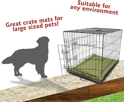 Majestic Pet Orthopedic Memory Foam Dog Crate Mat - Plush Pet Bed Pad for Crates & Kennels | USA Crafted | 42"x26" Villa Fern
