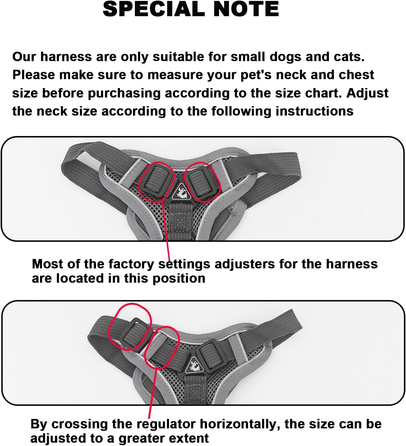 SOLMOONY Small Dog Harness,Soft Mesh Puppy Harness and Leash Set,No Escape Cat Harnesses for Training Walking,Reflective Adjustable Puppy Vest for Small Medium Dogs, Cats (Grey, S)