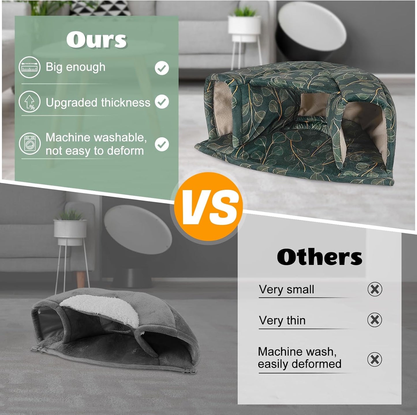 Unicorn Catcher Large Cozy Pet Bed - Warm Tunnel Accessories for Hamster/Chinchilla/Bunny