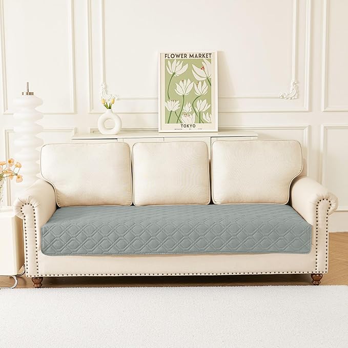 hyha Waterproof Dog Bed Blanket, Soft Pet Blankets, Waterproof Couch Cover for Dogs, Reversible Sofa Covers Washable for Furniture (30x70 Inch, Grey/Light Grey)