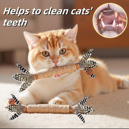 Cat Toys, 7 Pack Silvervine Cat Feather Toy Kitten Chew Stick Catnip Treat for Cleaning Teeth Indoor Kitty Teaser Wand Molar Snack for Interactive Pet Rabbit Bunny Hamster