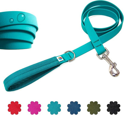 Wildebeest Funston Waterproof Dog Leash - Heavy Duty 4ft Long Leash for Small, Medium and Large Dogs - 1000D Nylon Scratch & Stink-Resistant & Pill-Free - Nylon Wrap Handle 3/4" Wide, 4 ft Length