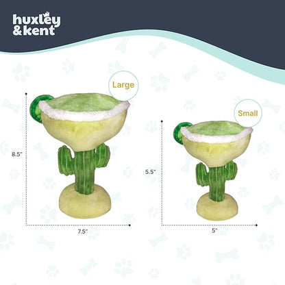Huxley & Kent Funny Dog Toy w/Squeaker – Power Plush Squeaky Dog Toys for Small, Medium & Large Dogs – Soft Stuffed Animal for Indoor Play & Fetch - Margarita Loco, Small