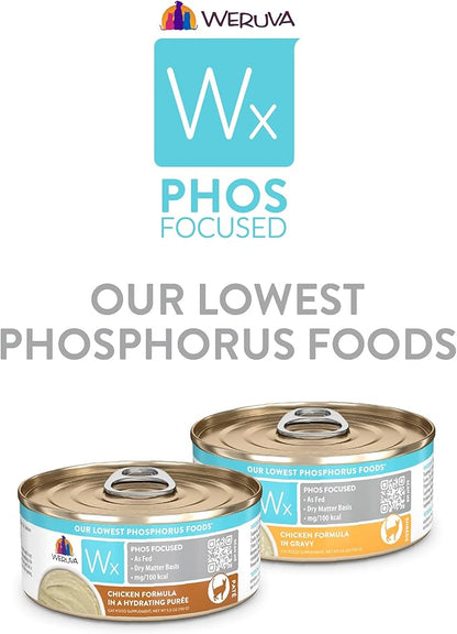 Weruva Wx Phos Focused Chicken Formulas 5.5oz Can Variety Pack, Pack of 12
