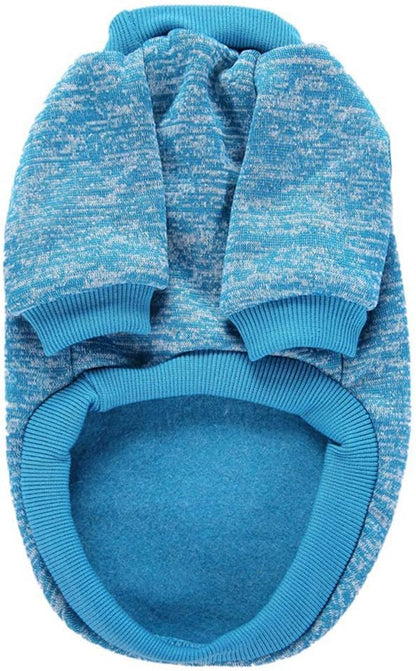 Jecikelon Dog Clothes Dogs Sweater Soft Puppies Clothing Winter Puppy Sweaters Warm Outfit for Dogs Small XXS XS Cat Apparel (Light Blue, L)