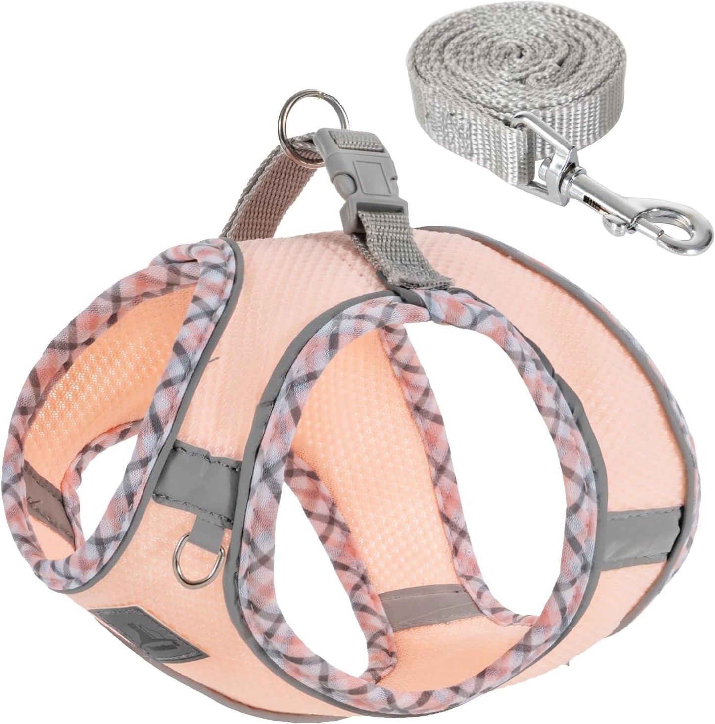 Dog Harness and Leash Set, No Pull Pet Harness for Small Dogs Easy Walking,Soft Breathable Small Dog Harness,Adjustable Reflective Step in Vest Harness for Puppy ,kitten, Cats