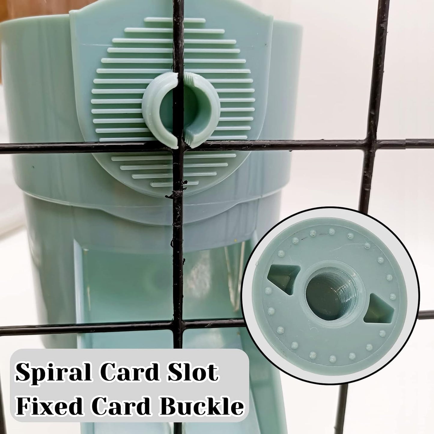 Hamiledyi Rabbit Water Bottle 17oz Bunny Hanging Automatic Water Dispenser Chinchillas Feeder Water Bowl Small Animal No Drip Plastic Water Dispenser for Guinea Pigs Chinchillas Hedgehogs Ferrets 2Pcs