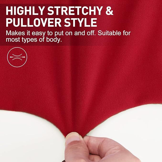 Soft Fleece Dog Sweatshirt - Warm Cat & Dog Sweaters for Small & Medium Pets - Stretchy Hoodie Easy On - Comfortable Winter Clothes for Dogs & Cats - Red