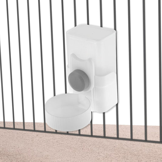 Rabbit Water Bottle, 35oz Large Capacity, Hanging Automatic Food Dispenser, for Small Animals Guinea Pig Ferret Cage Accessories Gray