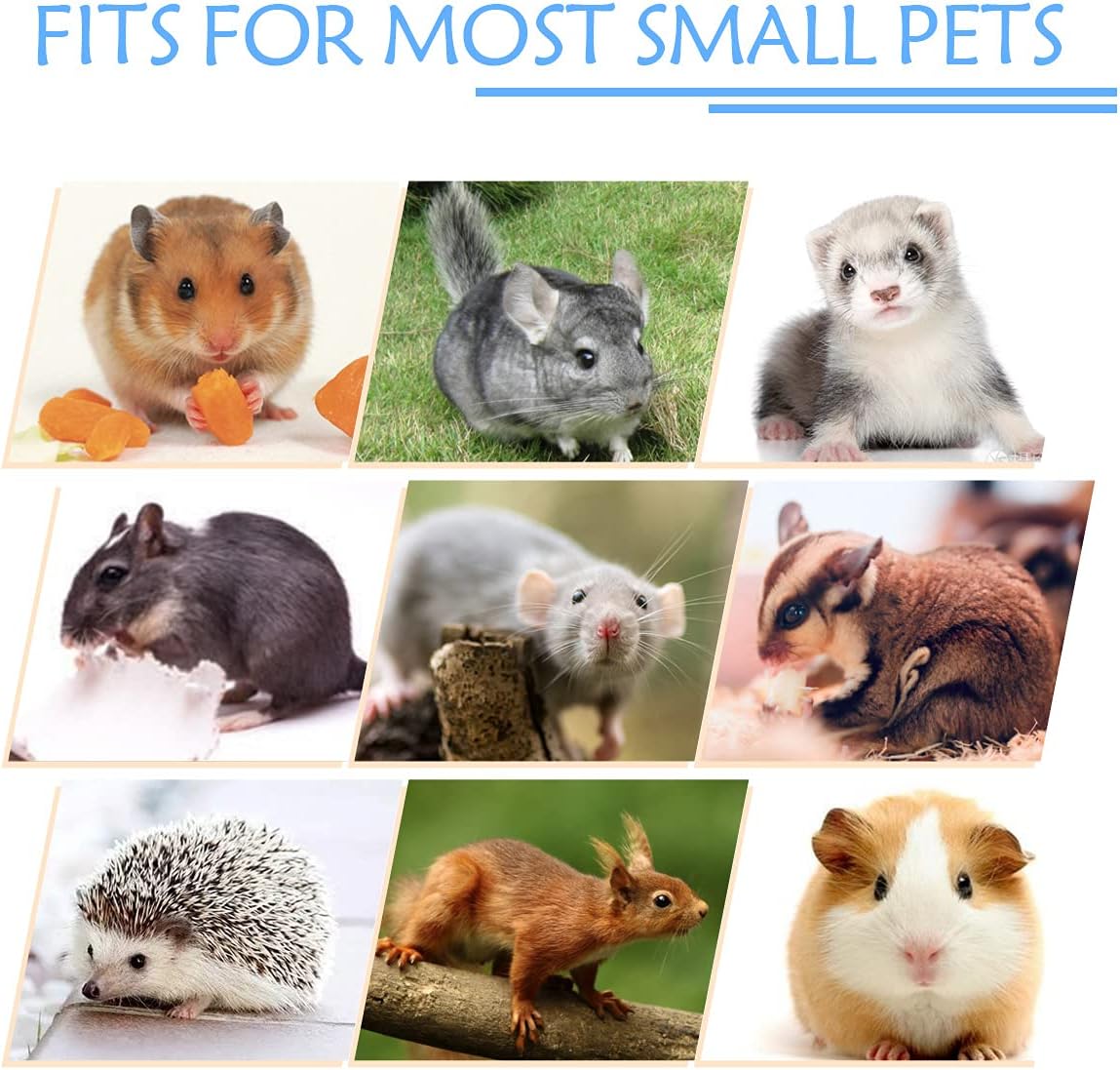 LEFTSTARER Pet Small Animal Hanging Hammock Ferret Bunkbed Hammock Cage Toy for Hamster Rat Sugar Glider Parrot Guinea Pig Hideout Play Sleep (Sweet Candy)