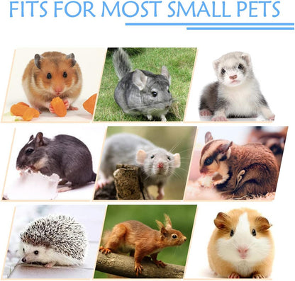 LEFTSTARER Pet Small Animal Hanging Hammock Ferret Bunkbed Hammock Cage Toy for Hamster Rat Sugar Glider Parrot Guinea Pig Hideout Play Sleep (Sweet Candy)