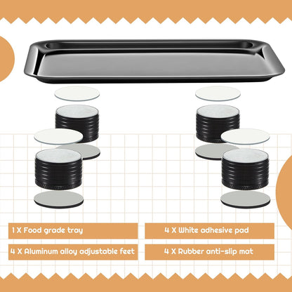 Marsui Ant Proof Cat Dog Bowl Tray - Waterless, Height Adjustable Legs for Pet Neck Comfort No Pest Pet Food Feeding Station, Kitchen Sweets & Trash Ant Barrier(43mm-75mm)