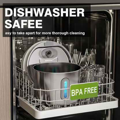 Cat Water Fountain, 74oz/2.2L Cat Fountain for Drinking - Pet Water Fountain Stainless Steel for Cats Inside - Quiet Water Bowl Dispenser - Kitty Drinking Fountains - 4 Filters + 4 Sponges