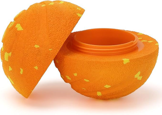 Dog Ball Dog Paw Pattern Replacement Shell (Orange)