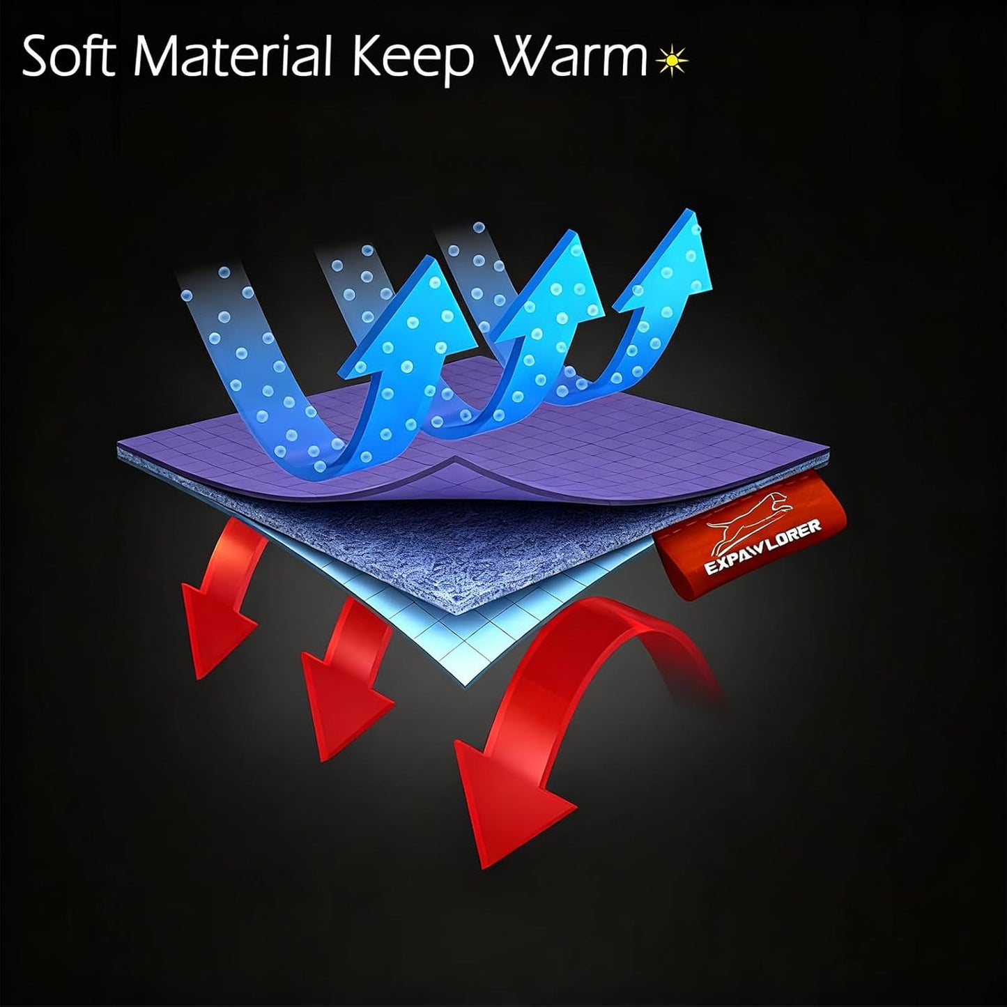 EXPAWLORER Dog Hoodie Fleece Sweater Vest, Hooded Dog Sweatshirt Fall Winter Pet Clothes with Leash Ring, Sleeveless Warm Cozy Puppy Clothing for Cat Small Medium Large Dogs Girl Boy, Grey S