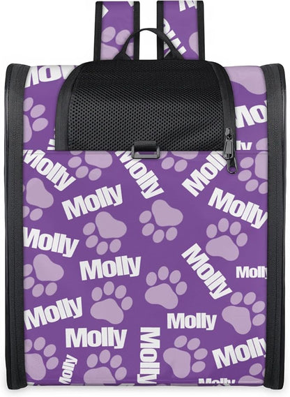 Cat Backpack Carrier-Customizable, Breathable Pet Carrier Backpack for Outdoor Travel/Vet Visits/Daily Use, Adjustable & Secure Design for Small Dogs and Cats Style5