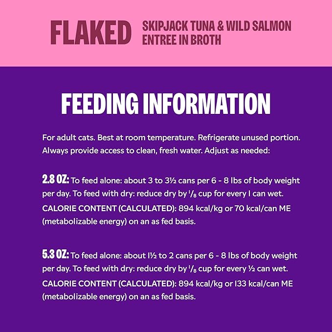 Wellness CORE Signature Selects Flaked Adult Wet Cat Food, Natural, Protein-Rich, Grain Free, 5.3 Ounce, 12 Pack (Skipjack Tuna & Wild Salmon)